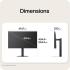 LG 27G550B-B UltraGear™ G5 FHD 300Hz IPS | Height/Tilt/Pivot/Swievel Adjustable Stand, HDMI & DisplayPort- Gaming Monitor